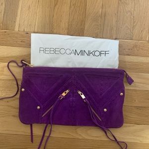 Brand new Suede Rebecca Minkoff Clutch